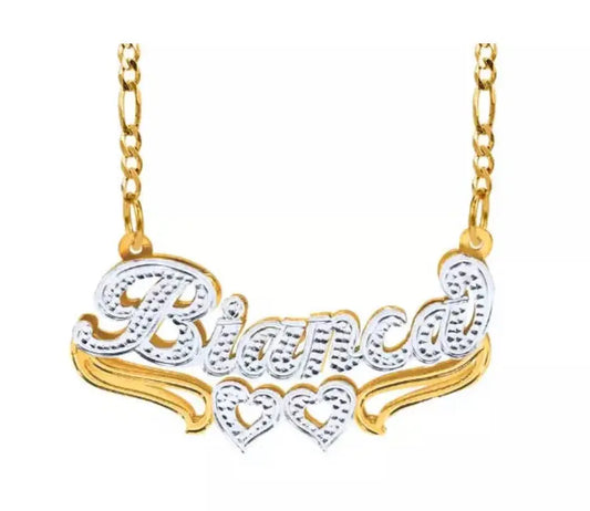 Bianca style custom name necklace - BizaarFashionCrush
