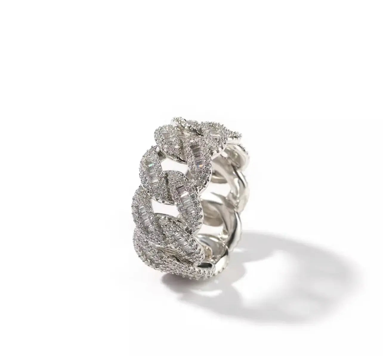 Cuban baguette ring - BizaarFashionCrush
