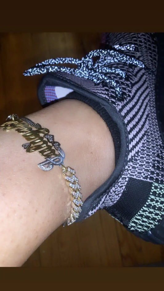 Custom Cuban link bracelet/anklet - BizaarFashionCrush