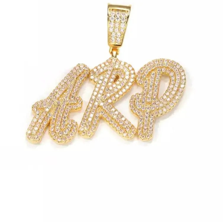 Custom overlap cursive name necklace - BizaarFashionCrush