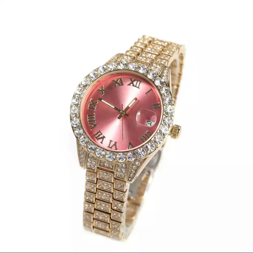 Iced out luxury watch - BizaarFashionCrush