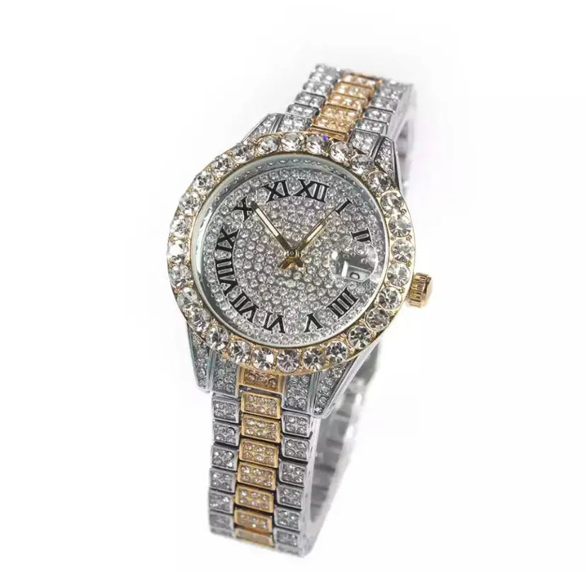 Iced out luxury watch - BizaarFashionCrush