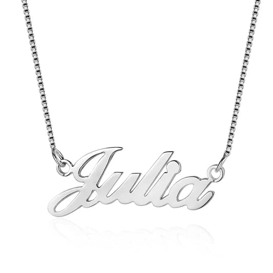 “Julia” style custom name necklace - BizaarFashionCrush