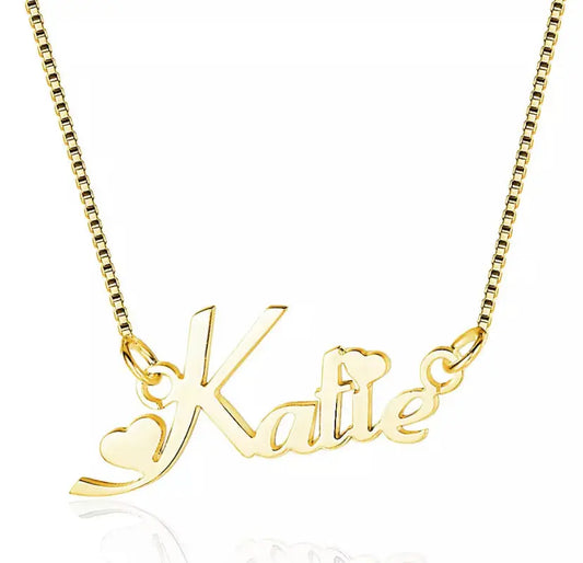 “Katie” style custom name necklace - BizaarFashionCrush