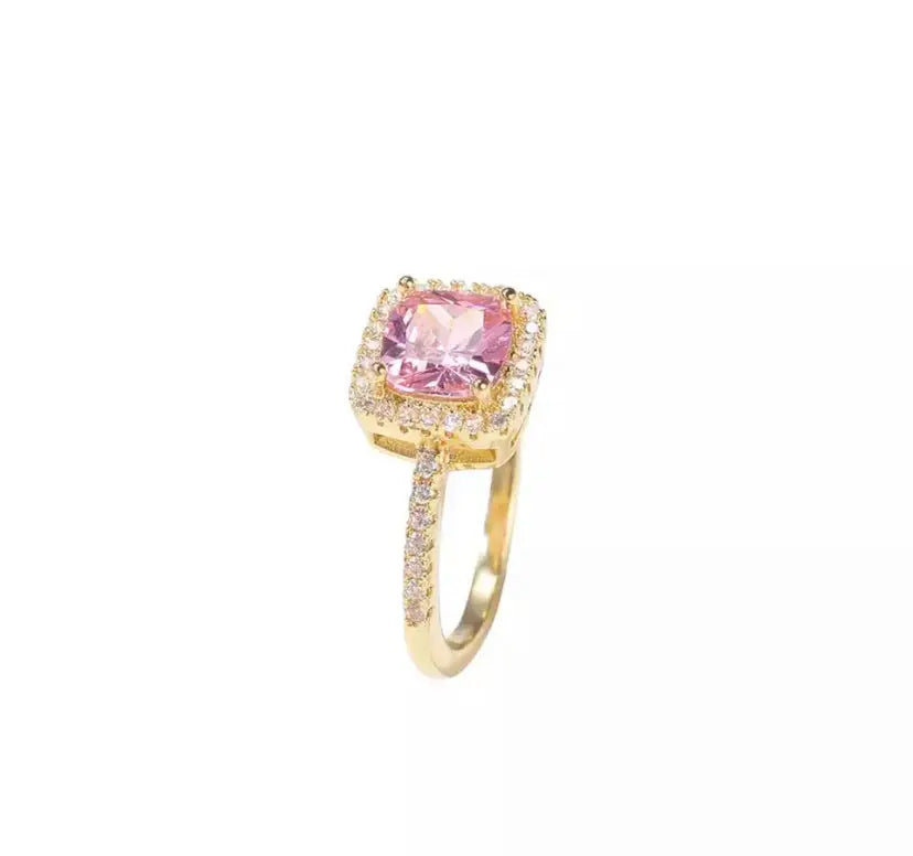 Pink stone ring - BizaarFashionCrush