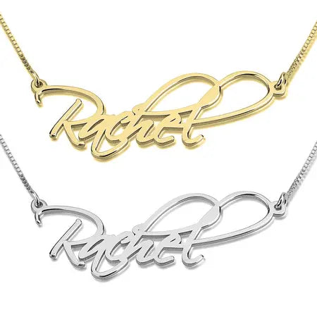 “Rachel” style custom name necklace - BizaarFashionCrush