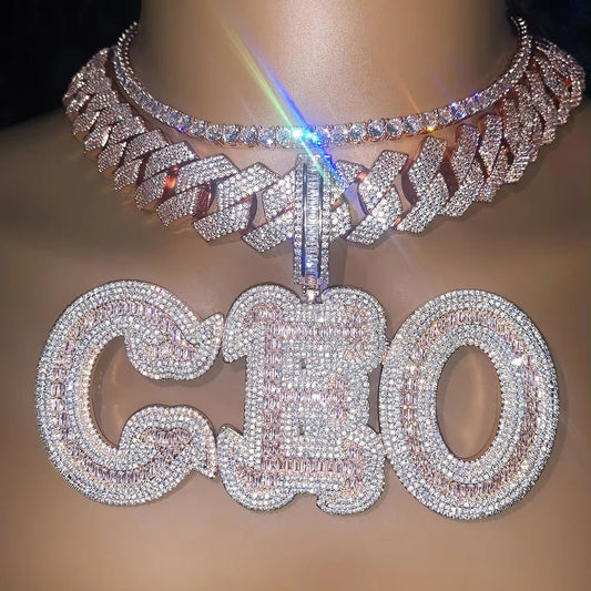 Oversized bubble cuban necklace