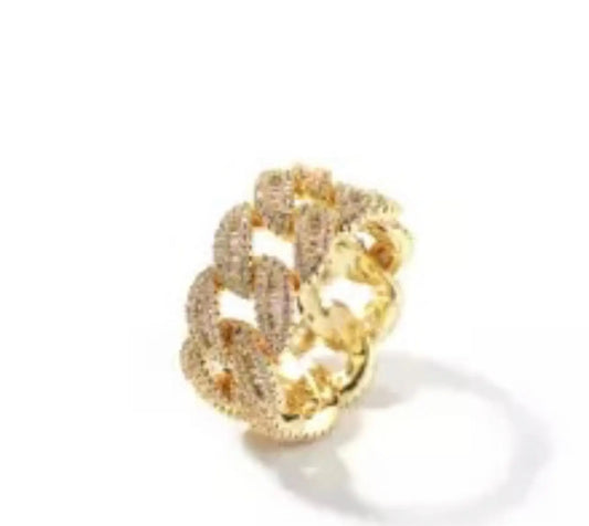 Cuban baguette ring - BizaarFashionCrush