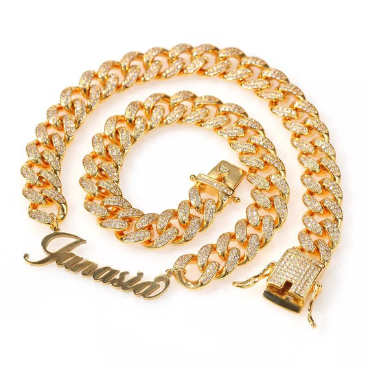 Custom name Cuban link - BizaarFashionCrush