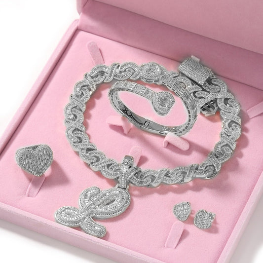 5pc initial heart set