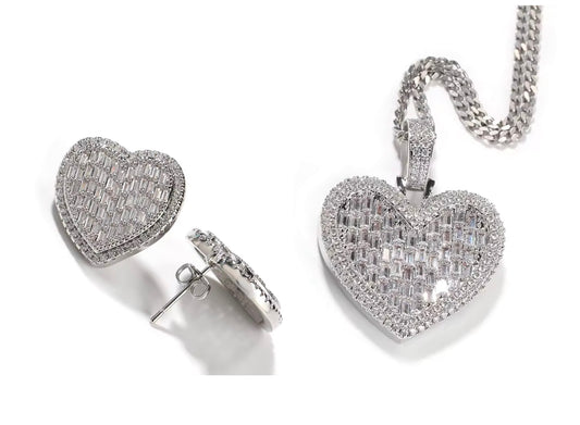 Lovely baguette heart set
