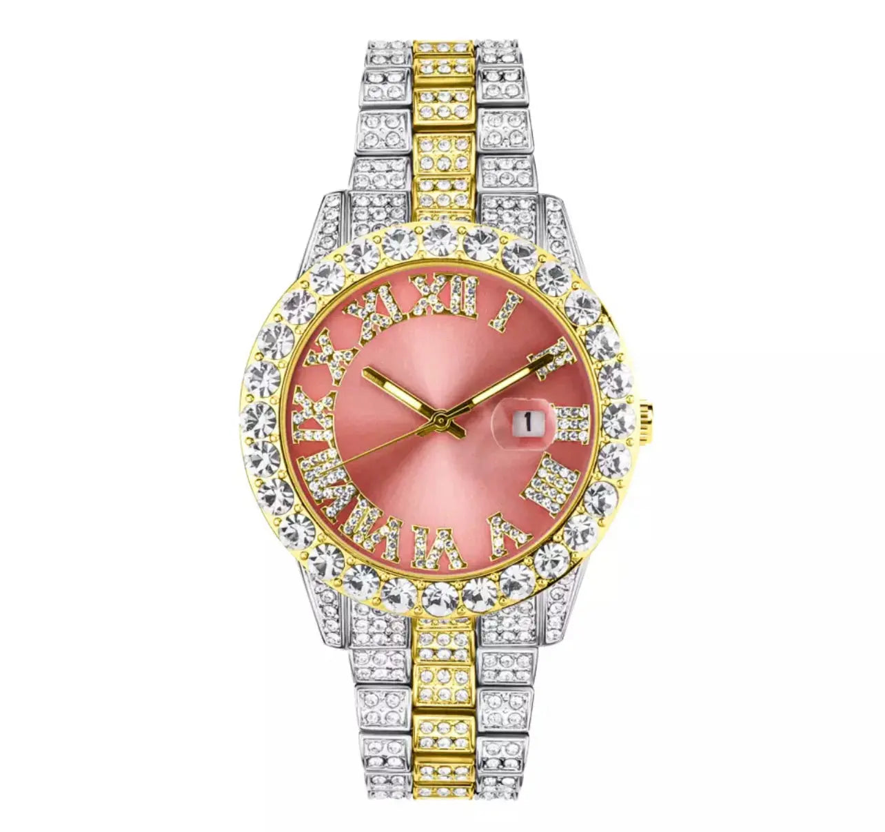 Iced out luxury watch - BizaarFashionCrush