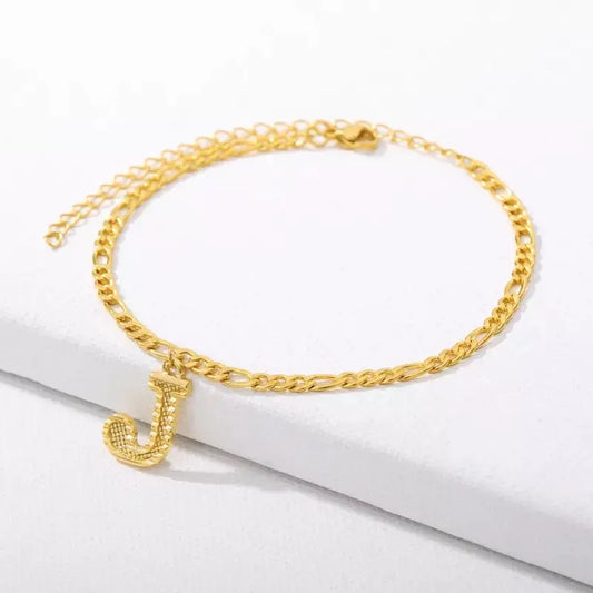 Initial Anklet - BizaarFashionCrush