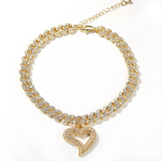 Open heart anklet - BizaarFashionCrush