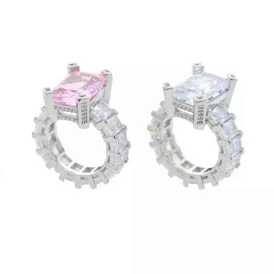 Princess cut baguette ring - BizaarFashionCrush